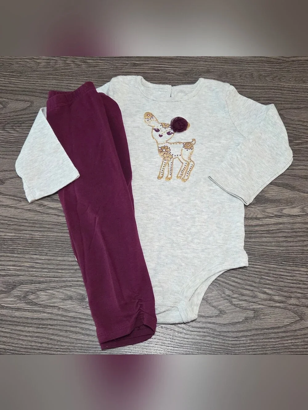 24mo Carter's Baby Girls Mixed Outfit Bundle & Pj Set  - Gray, Pink, Aqua, Plum